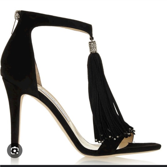 Jimmy Choo suede fringe stilletos - Picture 4 of 5